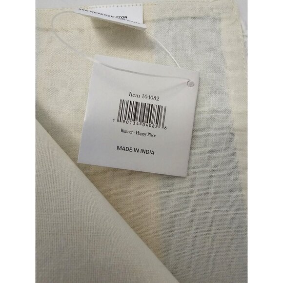 Primitives by Kathy Striped Table Runner Beach Happy Place multi color 55” NEW - Picture 7 of 8